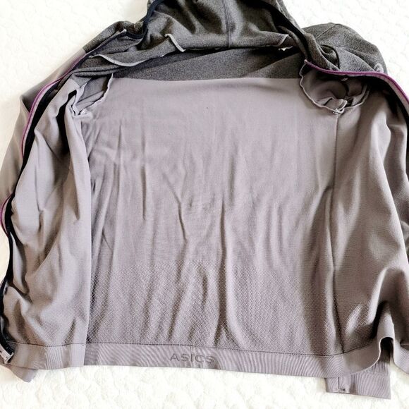 ASICS Seamless warm-up jacket gym fitted athletic hoodie zip-up lightweight M - Picture 5 of 8